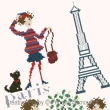 Perrette Samouiloff - Paris Rive Gauche zoom (cross stitch chart)