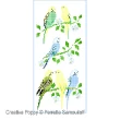 Perrette Samouiloff - Parakeets (cross stitch chart)