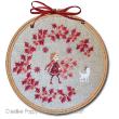 <b>Red Berries Christmas Wreath</b><br>cross stitch pattern<br>by <b>Perrette Samouiloff</b>