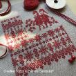 <b>Red Lace and Holly Christmas</b><br>cross stitch pattern<br>by <b>Perrette Samouiloff</b>