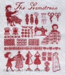 <b>The Seamstress</b><br>cross stitch pattern<br>by <b>Perrette Samouiloff</b>