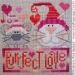 Purrfect love - cross stitch pattern - by Barbara Ana Designs