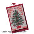 Perrette Samouiloff - 8 Red Card-size Christmas ornaments (cross stitch pattern chart) (zoom1)