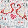 Riverdrift House - Flamingos zoom 1 (cross stitch chart)