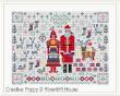 <b>Santa & Mrs Claus Folkies</b><br>cross stitch pattern<br>by <b>Riverdrift House</b>