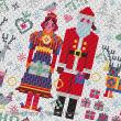 Riverdrift House - Santa & Mrs Claus Folkies zoom 1 (cross stitch chart)