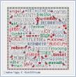 Riverdrift House - Birds&Words - Christmas (cross stitch chart)