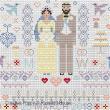 Riverdrift House - Wedding Folkies zoom 1 (cross stitch chart)