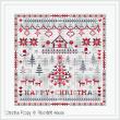 <b>Happy Christmas Sampler </b><br>cross stitch pattern<br>by <b>Riverdrift House</b>