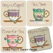 <b>Teatime Tea-cups</b><br>cross stitch pattern<br>by <b>Shannon Christine Designs</b>