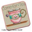 Shannon Christine Designs - Teatime Tea-cups zoom 1 (cross stitch chart)