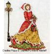 <b>Victorian Christmas lady</b><br>cross stitch pattern<br>by <b>Shannon Christine Designs</b>