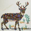Tam's Creations - Deer-in-Patches (cross stitch chart)