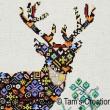 Tam's Creations - Deer-in-Patches (cross stitch chart)