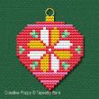 Tapestry Barn - Bright Baubles Retro Ornaments zoom 1 (cross stitch chart)