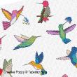 Tapestry Barn - Hummingbirds - Flight of Fancy, zoom 1 (Cross stitch chart)