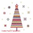 Tapestry Barn - Merry Bright Christmas Tree zoom 1 (cross stitch chart)