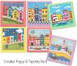 Tapestry Barn - Rainbow Houses (cross stitch chart)