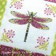 Tiny Modernist - Dragonfly Pillow zoom 1 (cross stitch chart)