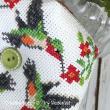 Tiny Modernist - Hummingbird Biscornu zoom 1 (cross stitch chart)