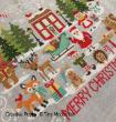Tiny Modernist - Red House Merry Christmas zoom 1 (cross stitch chart)