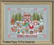 <b>Red House Merry Christmas</b><br>cross stitch pattern<br>by <b>Tiny Modernist</b>
