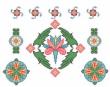 Oriental inspiration - cross stitch pattern - by Monique Bonnin