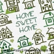Alessandra Adelaide Needlework -  Home Sweet Home (cross stitch pattern) (zoom1)