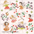 Perrette Samouiloff - Garden fairies (cross stitch pattern chart)