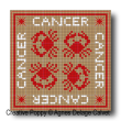 Agnès Delage-Calvet -  Signs of the Zodiac, Cancer -  counted cross stitch pattern chart (zoom1)