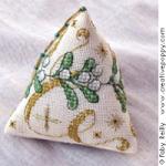 Misletoe Humbug (Xmas ornament) - cross stitch pattern - by Faby Reilly Designs (zoom 2)
