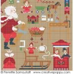 Santa\'s Workshop - cross stitch pattern - by Perrette Samouiloff (zoom 2)