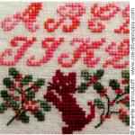 Xmas kitten ABC - cross stitch pattern - by Perrette Samouiloff (zoom 1)