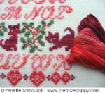 Xmas kitten ABC - cross stitch pattern - by Perrette Samouiloff (zoom 3)