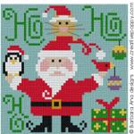 Ho, Ho, Ho! (Santa and friends) - cross stitch pattern - by Barbara Ana Designs (zoom 2)