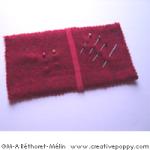Scissor case and needle book - Red Monochrome Series - cross stitch pattern - by Marie-Anne Réthoret-Mélin (zoom 4)