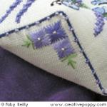 Lavender Bouquet Biscornu - cross stitch pattern - by Faby Reilly Designs (zoom 2)