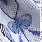 Lavender Bouquet Pouch - cross stitch pattern - by Faby Reilly Designs (zoom 1)