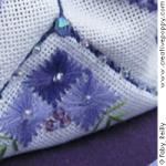 Lavender Bouquet Pouch - cross stitch pattern - by Faby Reilly Designs (zoom 2)