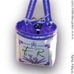 Lavender Bouquet Ort-bag - cross stitch pattern - by Faby Reilly Designs (zoom 3)