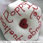 Poppy Biscornu - cross stitch pattern - by Faby Reilly Designs (zoom 3)