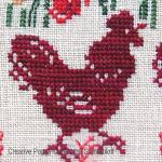 Hickety, Pickety... (three red hens!) - cross stitch pattern - by Perrette Samouiloff (zoom 3)