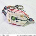 Poppy Bookmark and Key ring - cross stitch pattern - by Faby Reilly Designs (zoom 3)