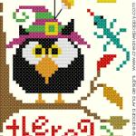 Whoo\'s there? - cross stitch pattern - by Barbara Ana Designs (zoom 1)