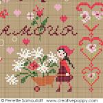 Falling in Love (large pattern) - cross stitch pattern - by Perrette Samouiloff (zoom 2)