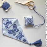 Colors I love Deep Blue Scissor case - cross stitch pattern - by Marie-Anne Réthoret-Mélin (zoom 2)