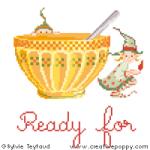 Ready for breakfast (bowl) - cross stitch pattern - by Sylvie Teytaud (zoom 1)