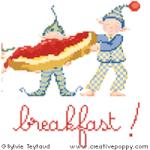 Ready for breakfast (bowl) - cross stitch pattern - by Sylvie Teytaud (zoom 2)
