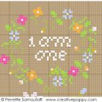 Baby is one - cross stitch pattern - by Perrette Samouiloff (zoom 4)