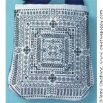 Little Blackwork Pouch bag - Blackwork  pattern - by Tam\'s Creations (zoom 2)